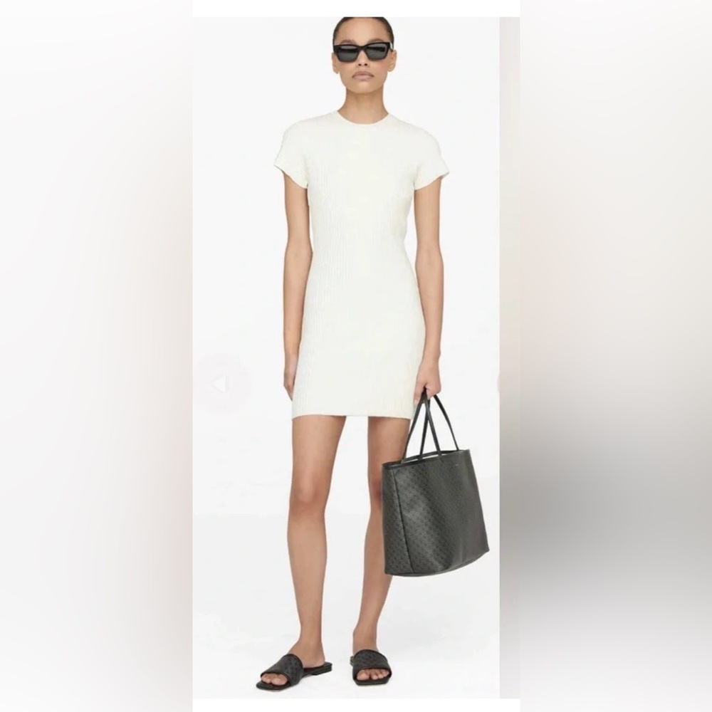 Anine Bing Skylar ivory dress Ptp 16” medium - Picture 3 of 9